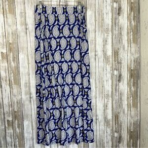 Boden Blue Paisley Maxi Skirt